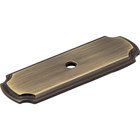 Knob Backplate in Brushed Antique Brass