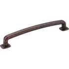 6 1/4" Centers Forged Look Flat Bottom Pull in Distressed Oil Rubbed Bronze
