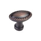 1 3/8" Knob with Rope Trim in Brushed Oil Rubbed Bronze