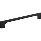 192mm Centers Asymmetrical Leyton Cabinet Pull in Matte Black
