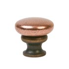 1 1/4" (32mm) Mushroom Knob in Shiny Copper/Oil Rubbed Bronze