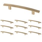 (10 Pack) 3 3/4" (96mm) Centers Subtle Arch Pull in Champagne Bronze