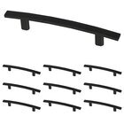 (10 Pack) 3 3/4" (96mm) Centers Subtle Arch Pull in Matte Black