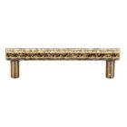 3 3/4" Centers Hammered Cabinet Pull in Antique Florence