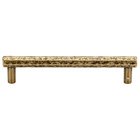 5 1/16" Centers Hammered Cabinet Pull in Antique Florence