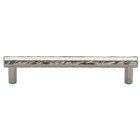 5 1/16" Centers Hammered Cabinet Pull in Vintage Nickel