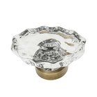 1 3/4" Chateau Crystal Cabinet Knob in Antique Brass