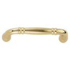 Omnia Cabinet Hardware - Traditions - 3 1/2" Centers Handle in Polished Brass