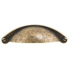 2 1/2" Centers Cup Pull In Burnished Brass