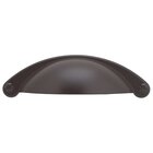 2 1/2" Centers Cup Pull with Faux Screws in Oil Rubbed Bronze