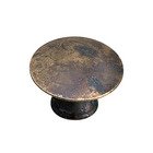 1 3/8" Round Traditional Solid Brass Knob in Oxidized Brass