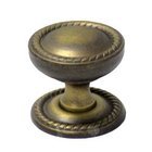 1 1/4" Flat Rope Knob in Antique English