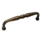 3 1/2" Center Decorative Curved Pull in Antique English