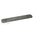 3" Center Distressed Rectangular Backplate in Distressed Nickel