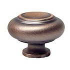 Large Double Ringed Knob in Distressed Copper