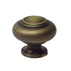 Small Double Ringed Knob in Antique English