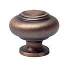 Small Double Ringed Knob in Distressed Copper