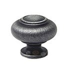 Small Double Ringed Knob in Distressed Nickel