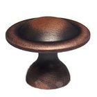 1 1/2" Smooth Dome Knob in Distressed Copper