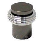 Solid Swirl Rod Knob in Polished Chrome and Black Nickel