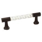 3" Center Acrylic Wavey Middle Pull with Oil Rubbed Bronze Ends