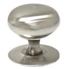 1 1/2" Plain Hollow Knob with Backplate in Satin Nickel