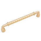 12" (305mm) Centers Twisted Appliance Pull in Satin Brass