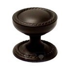 1 1/4" Flat Rope Knob in Oil Rubbed Bronze