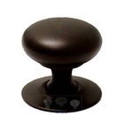 1 1/2" Plain Hollow Knob with Backplate in Oil Rubbed Bronze