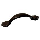 3" Center Ornate Foot Bow Pull in Oil Rubbed Bronze