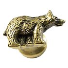 Bear Knob Left in Antique Brass