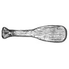Canoe Paddle Pull in Pewter