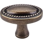 Oval Rope 1 1/4" Long Oval Knob in German Bronze