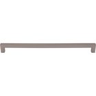 Square Bar 12" Centers Bar Pull in Ash Gray