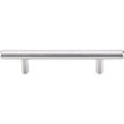 Solid Bar 3 3/4" Centers Bar Pull in Brushed Stainless Steel