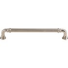 Reeded 7" Centers Bar Pull in Polished Nickel