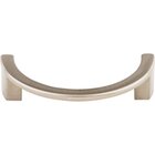 Half Circle Open 3 1/2" Centers Novelty Pull in Brushed Satin Nickel