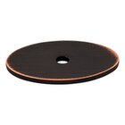 Oval 1 1/2" Knob Backplate in Tuscan Bronze
