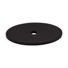 Oval 1 3/4" Knob Backplate in Flat Black