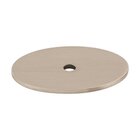 Oval 1 3/4" Knob Backplate in Brushed Satin Nickel