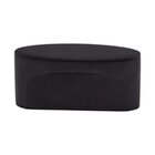 Oval Slot 1 1/2" Centers Oval Knob in Flat Black