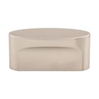 Oval Slot 1 1/2" Centers Oval Knob in Brushed Satin Nickel