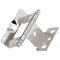Amerock Cabinet Hinges - Full Inset, Full Wrap, 3/4" Door Thickness, Ball Tip (Sold Individually)- Sterling Nickel