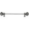 9" Centers 1/2" Smooth Bar pull with Large Finials and Swarovski Elements