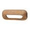 Hafele Cabinet Hardware - Surface Pull 3 3/4" Centers Pull in Red Oak