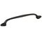 Richelieu Cabinet Hardware - 12 13/16" Long Front Mount Forged Iron Pull In Matte Black
